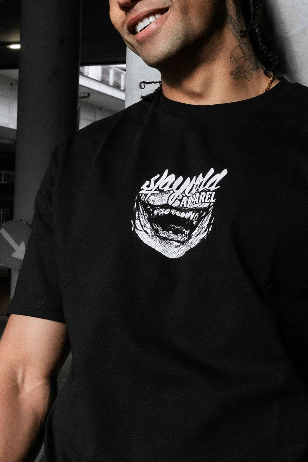 Frostgrin (Black) - Regular T-Shirt (200GSM)