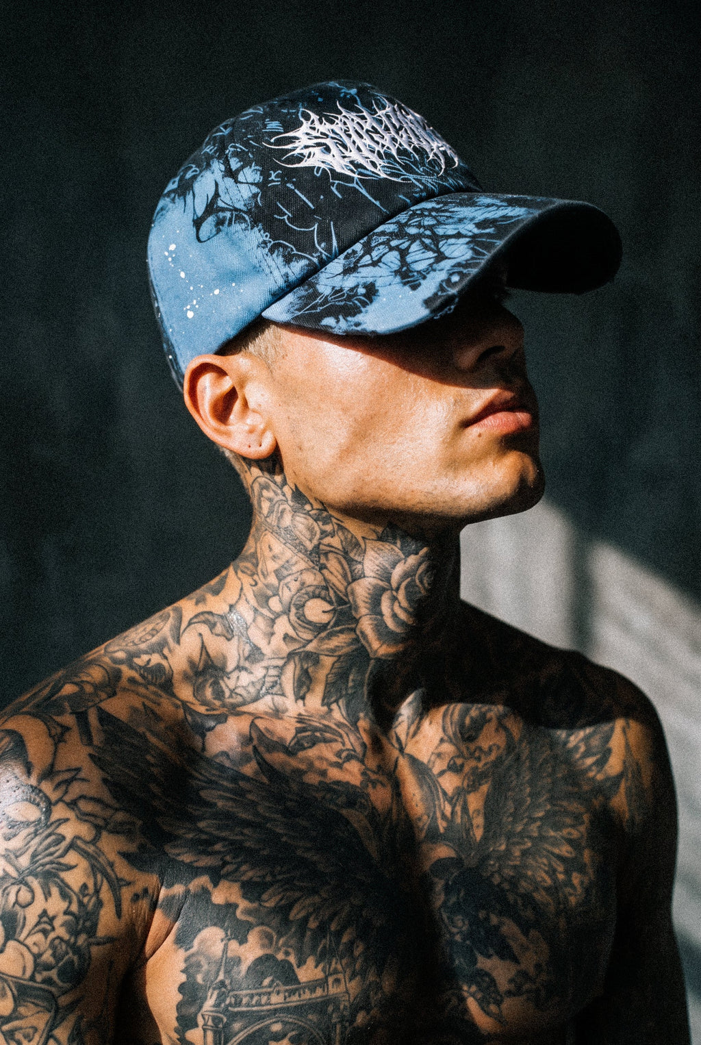 Frozen Veins (Blue) - Distressed Baseball Cap