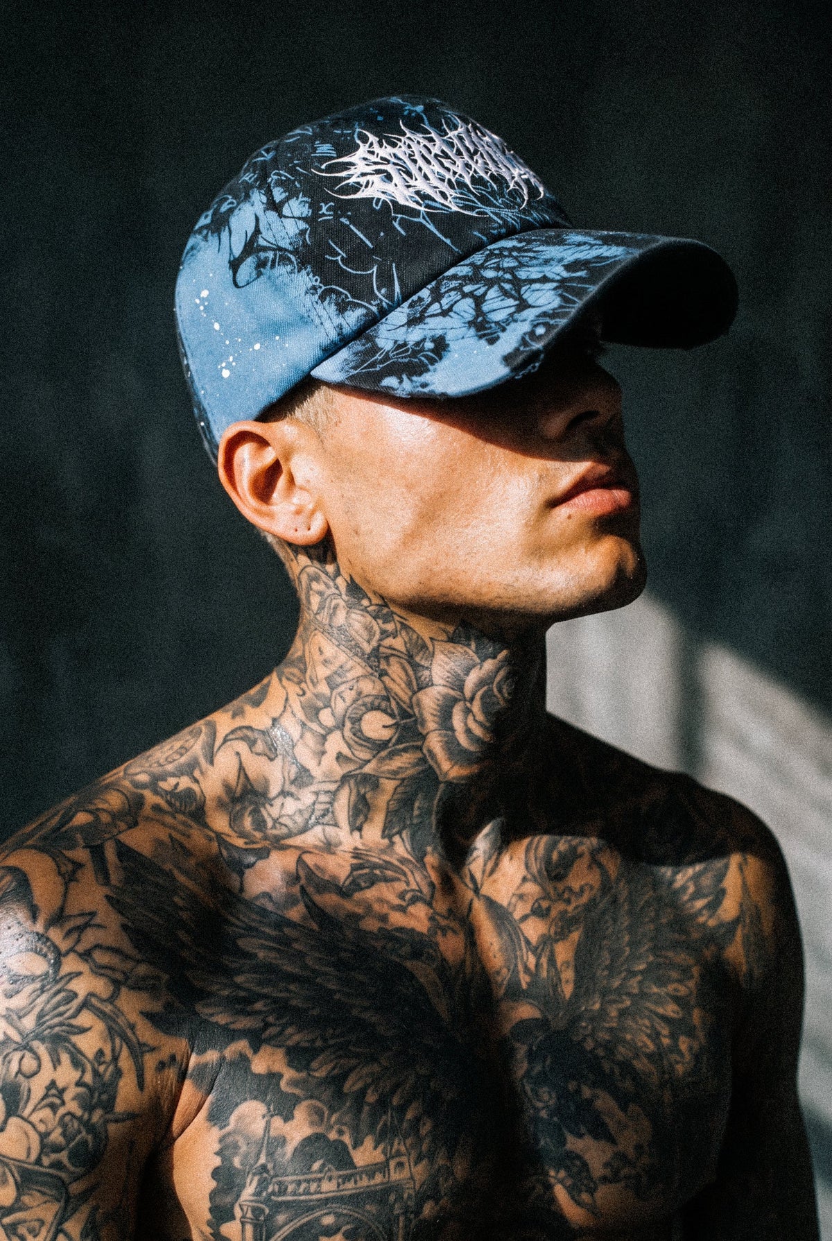 Frozen Veins (Blue) - Distressed Baseball Cap