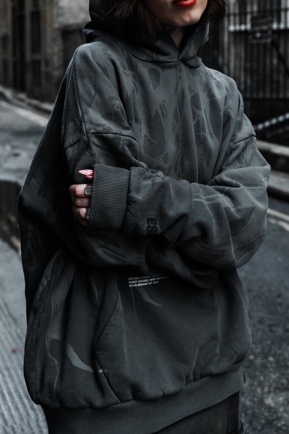 Grimfall - Heavy Oversized Hoodie (Acid Washed) 400GSM