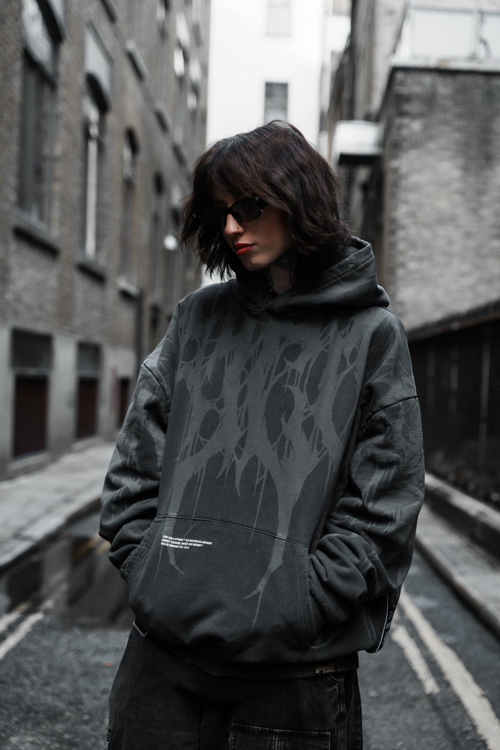 Grimfall - Heavy Oversized Hoodie (Acid Washed) 400GSM