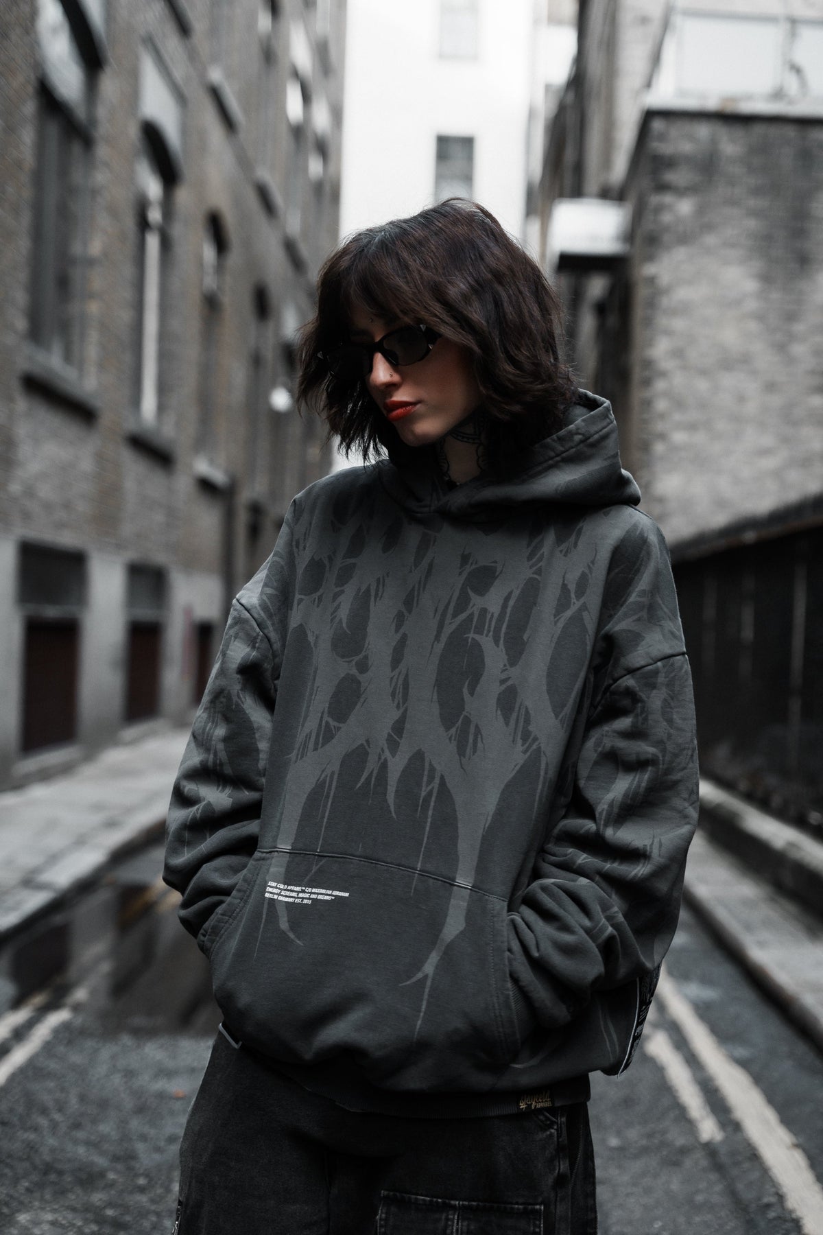 Grimfall - Heavy Oversized Hoodie (Acid Washed) 400GSM