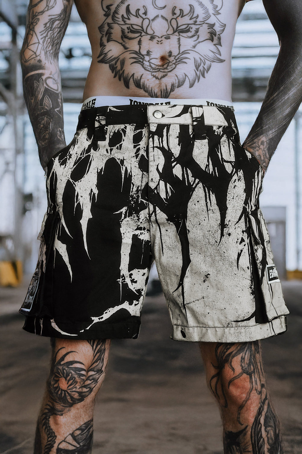 Grimfall (Half Half) - Cargo Shorts (260GSM)