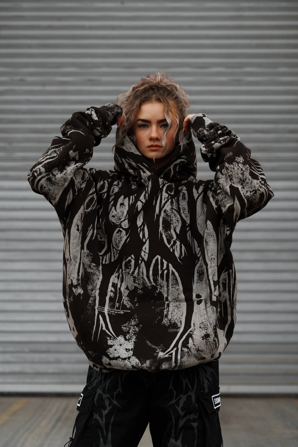 Grimfall (Sandstone) - Heavy Oversized Hoodie (400GSM)