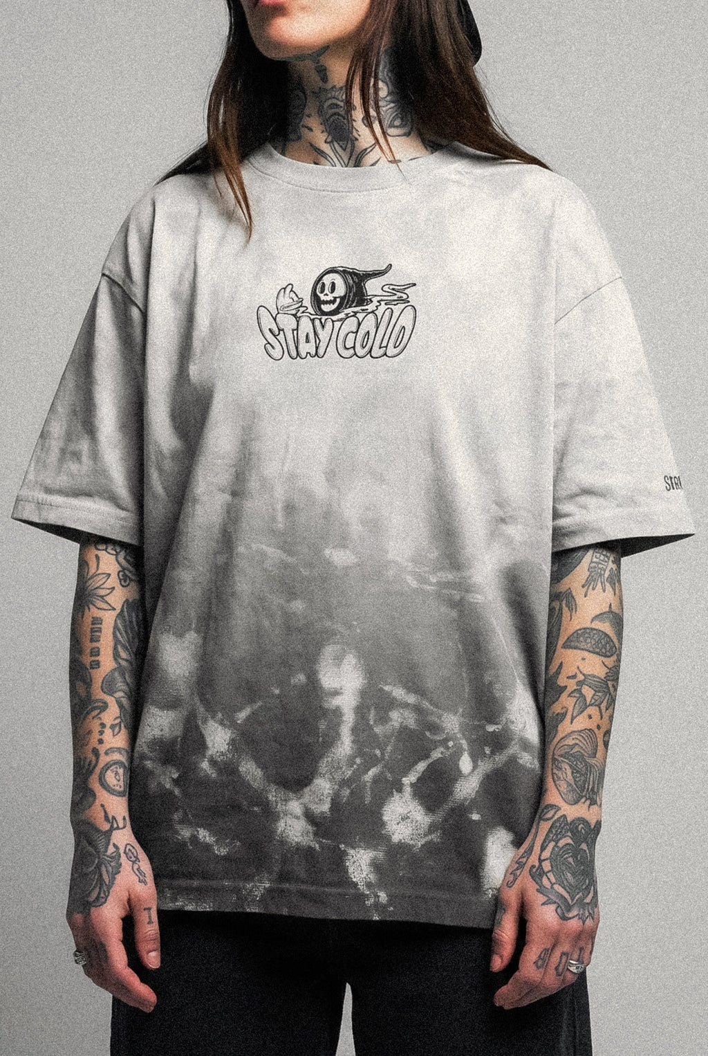 Haunt Trip (Sand Gradient) - Oversized T-Shirt (200GSM)