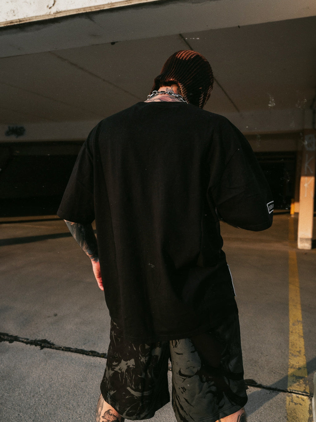 Hexfang (Dark Grey) - Heavy Oversized T-Shirt (250GSM)
