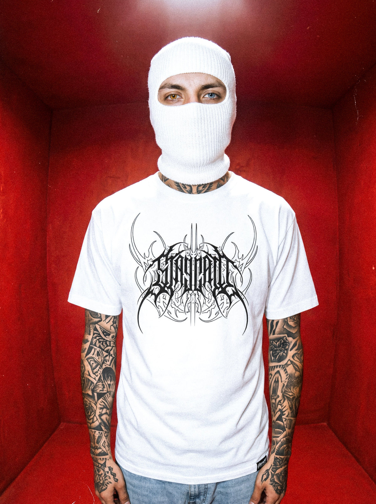 Hollow Heart (White) - Regular T-Shirt (200GSM)