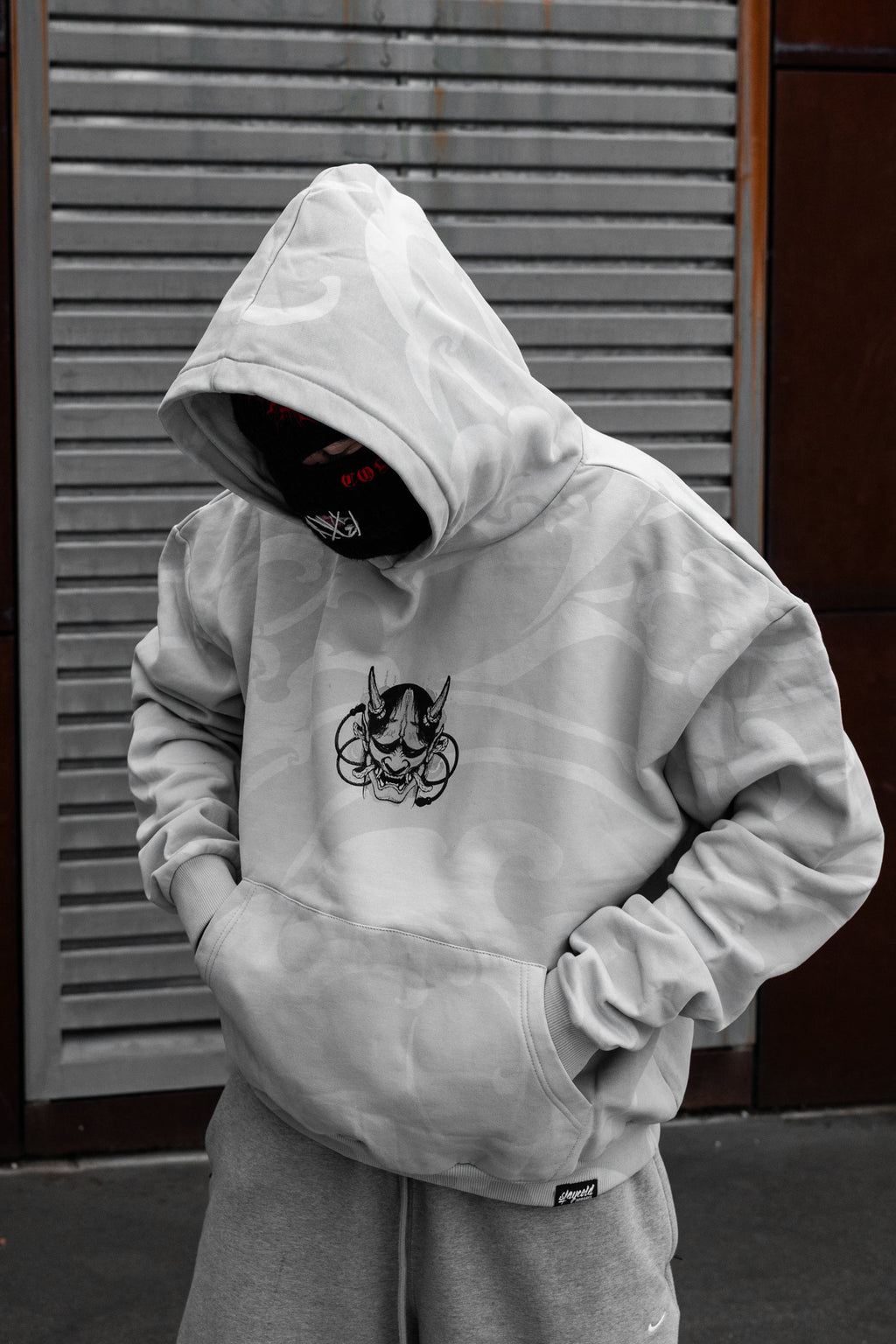 Kuronami Oniro (Dirty White) - Oversized Hoodie (350GSM)