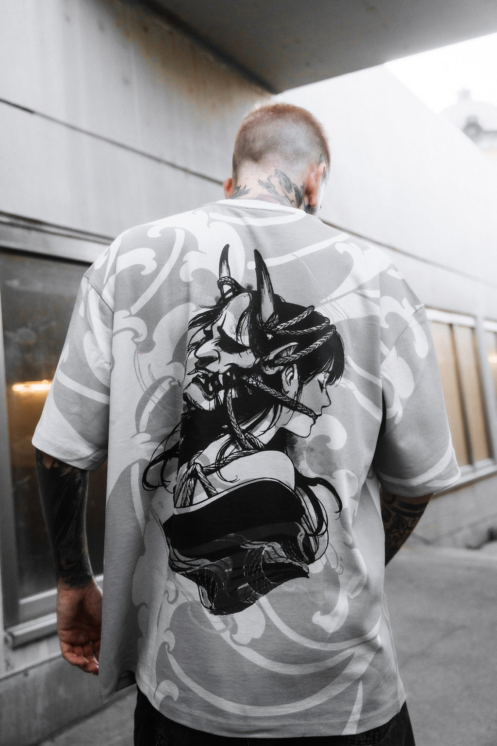 Kuronami Oniro (Dirty White) - Oversized T-Shirt (200GSM)