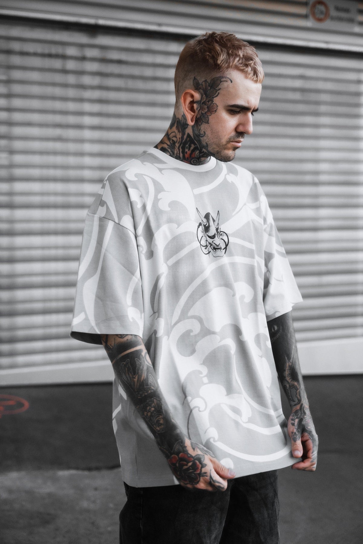 Kuronami Oniro (Dirty White) - Oversized T-Shirt (200GSM)