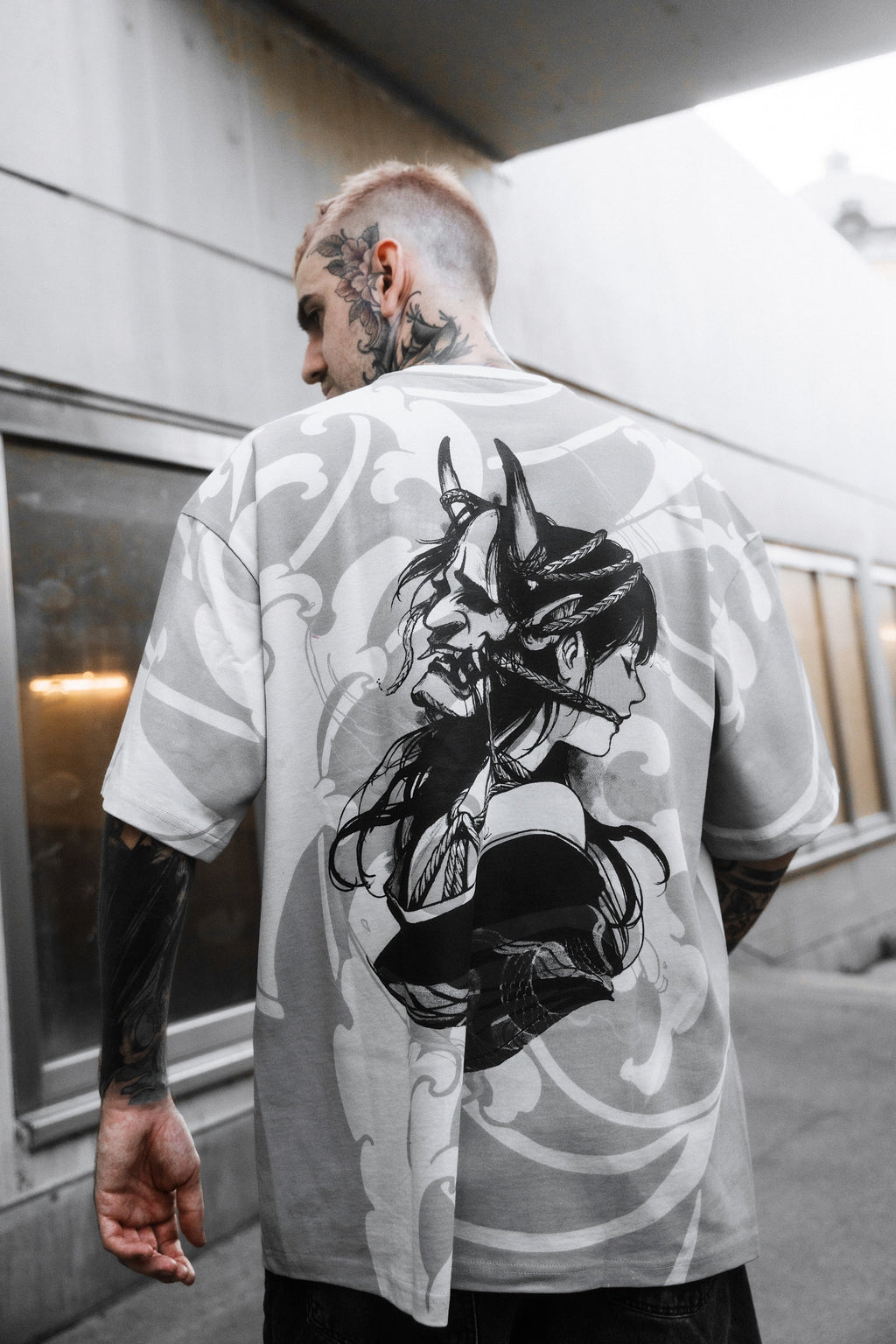 Kuronami Oniro (Dirty White) - Oversized T-Shirt (200GSM)