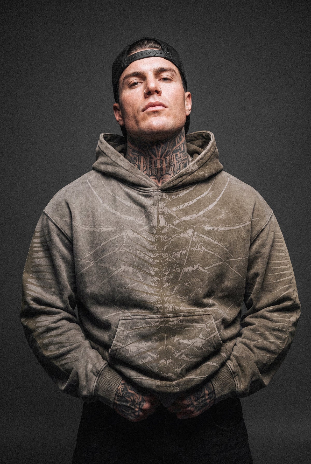 Lineage Of Dusk (Taupe) - Heavy Oversized Hoodie (400GSM)