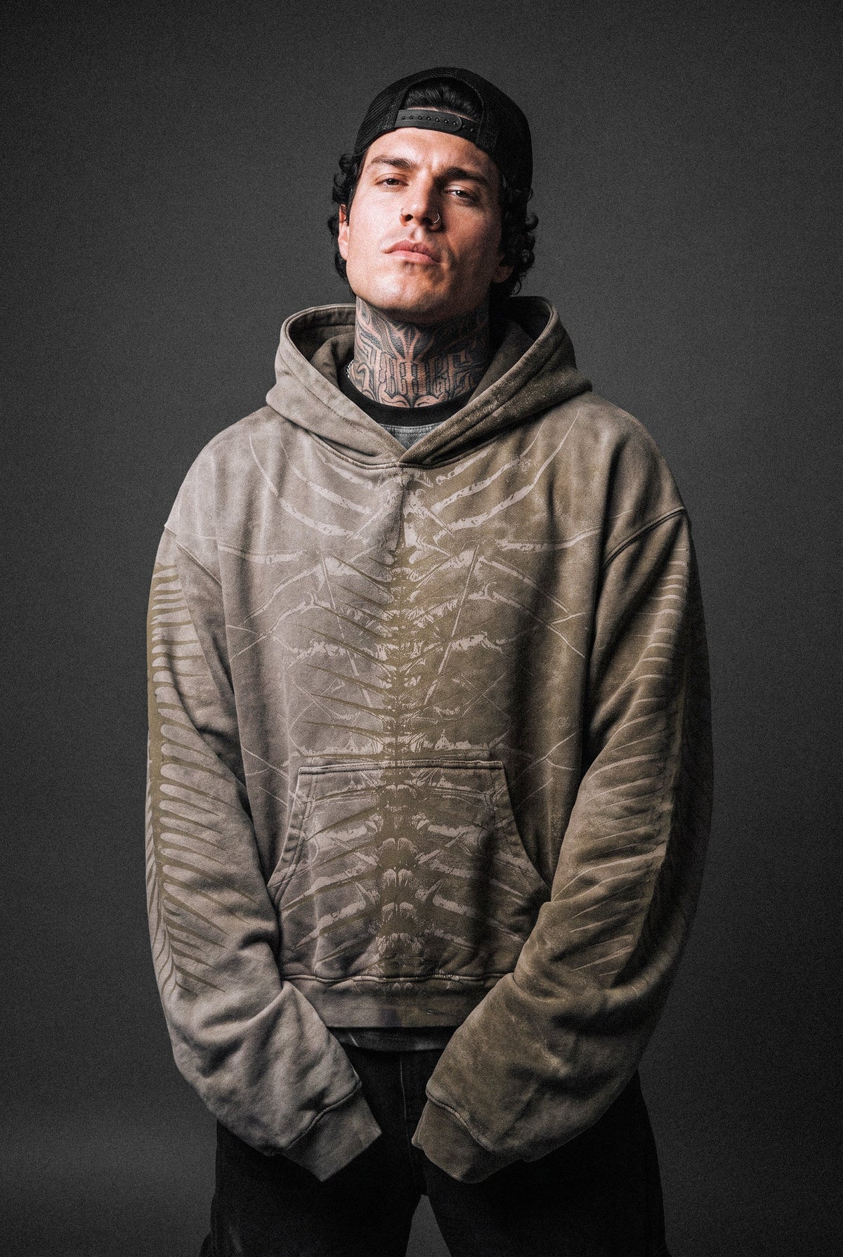 Lineage Of Dusk (Taupe) - Heavy Oversized Hoodie (400GSM)