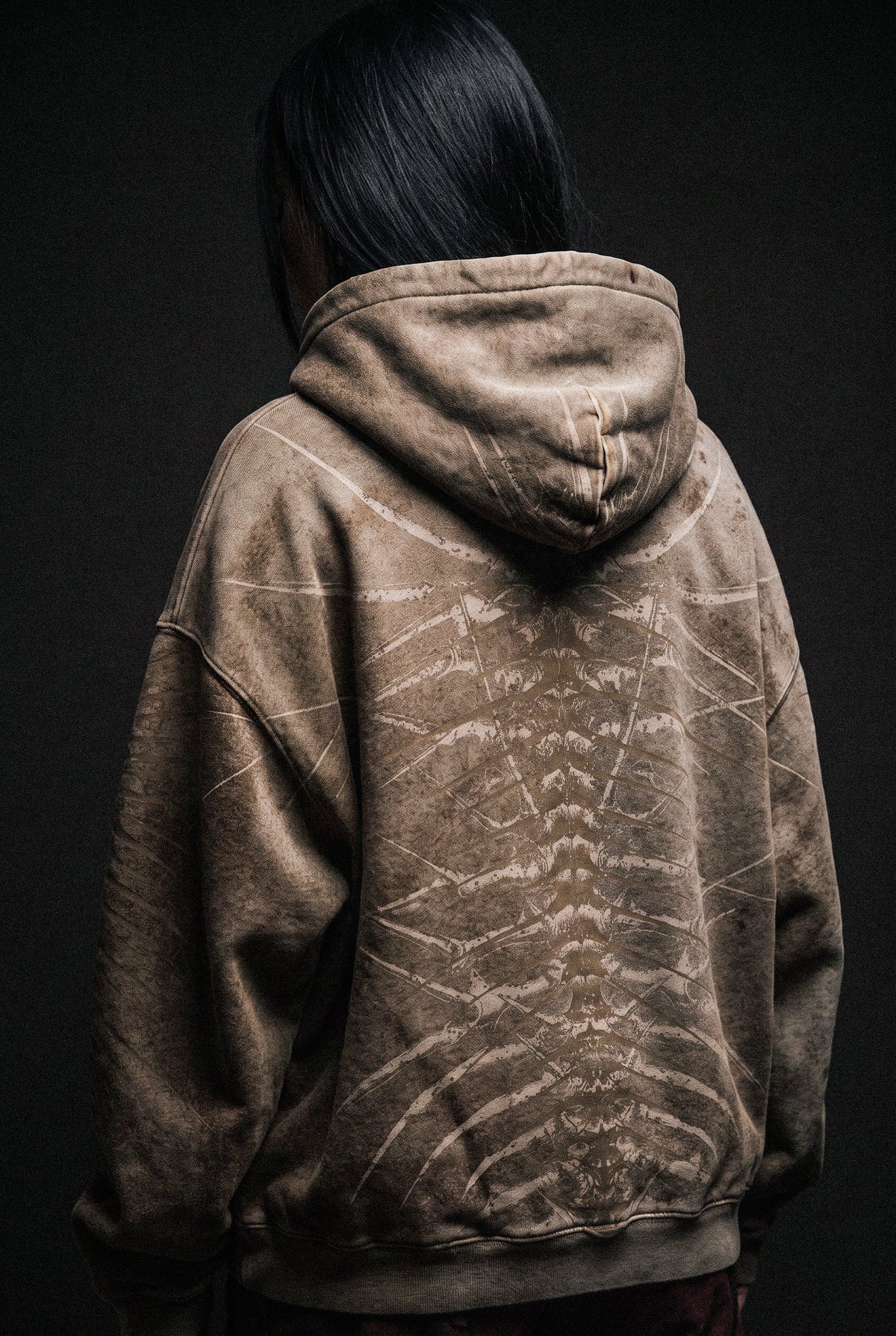 Lineage Of Dusk (Taupe) - Heavy Oversized Hoodie (400GSM)