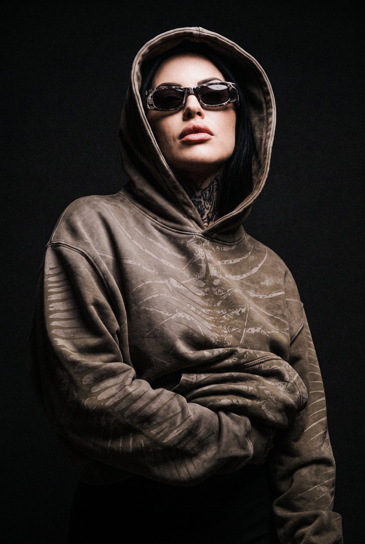 Lineage Of Dusk (Taupe) - Heavy Oversized Hoodie (400GSM)