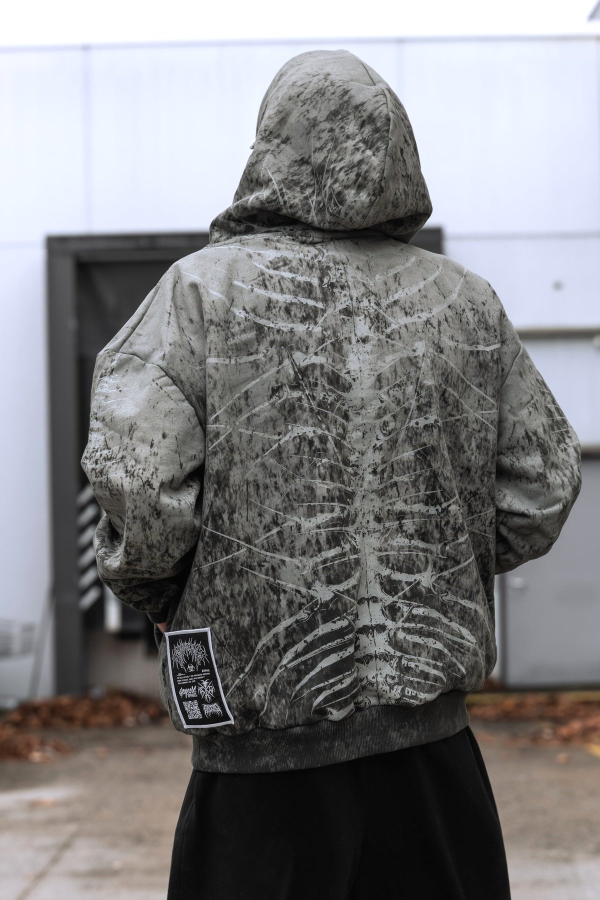 Lineage Of Dusk - Heavy Oversized Hoodie (Sand Grunge) 400GSM