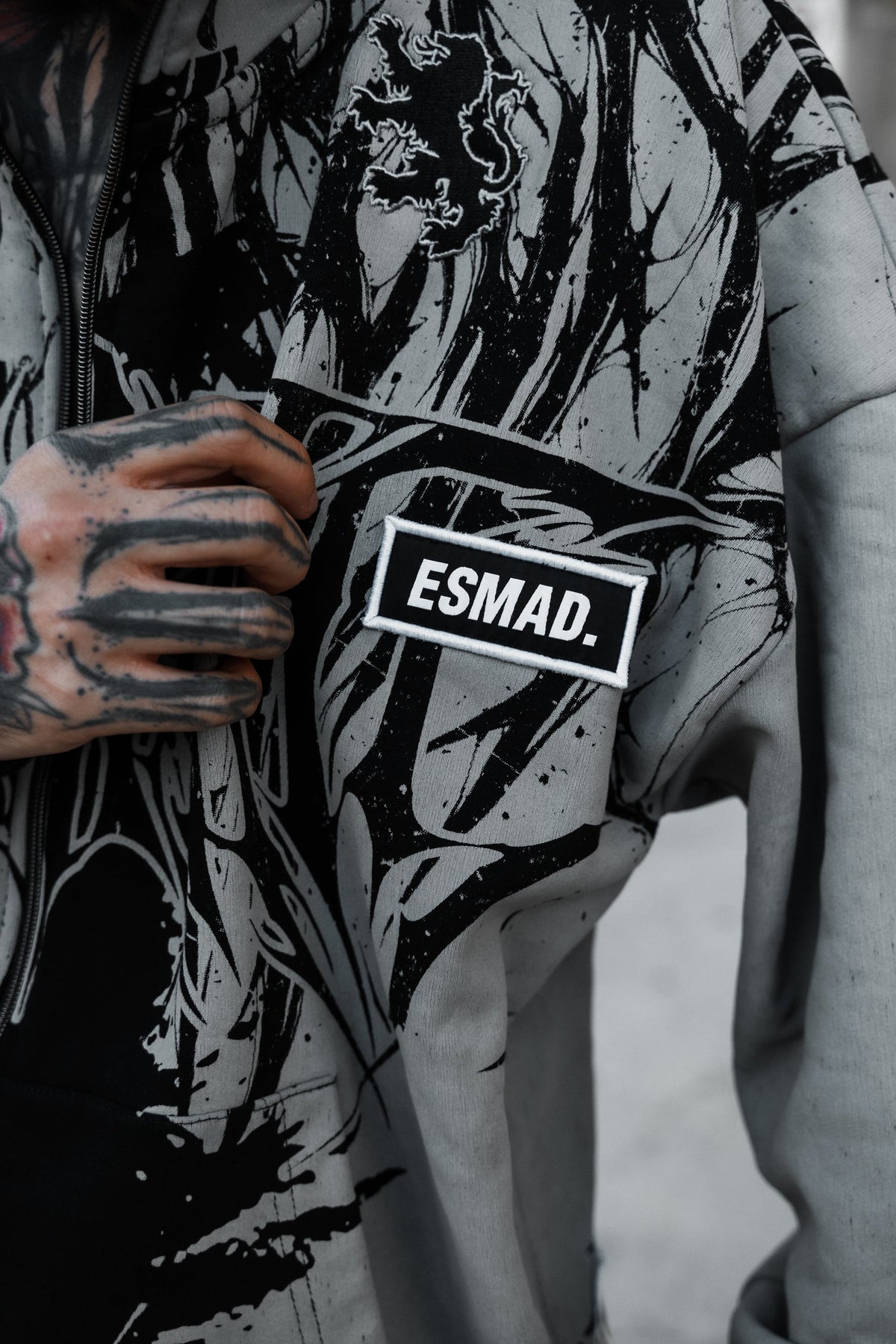 Lord Of Chaos (Half Half) - Heavy Zipper Hoodie (400GSM)