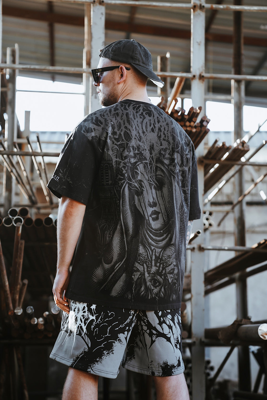 Marrow of Eden (Black) - Oversized T-Shirt (200GSM)