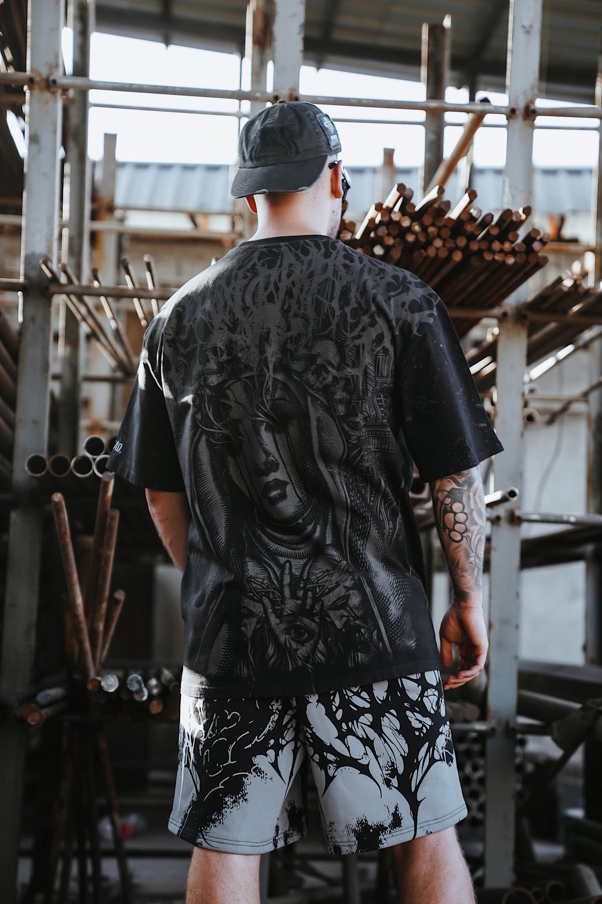 Marrow of Eden (Black) - Oversized T-Shirt (200GSM)