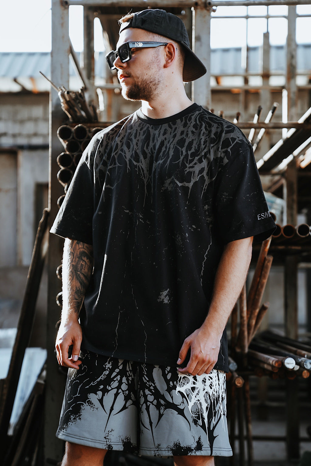 Marrow of Eden (Black) - Oversized T-Shirt (200GSM)