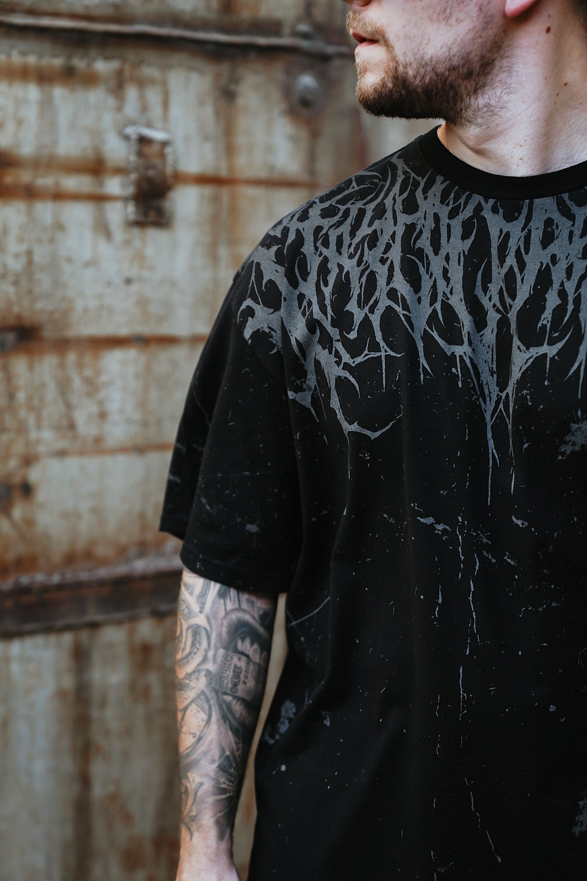 Marrow of Eden (Black) - Oversized T-Shirt (200GSM)