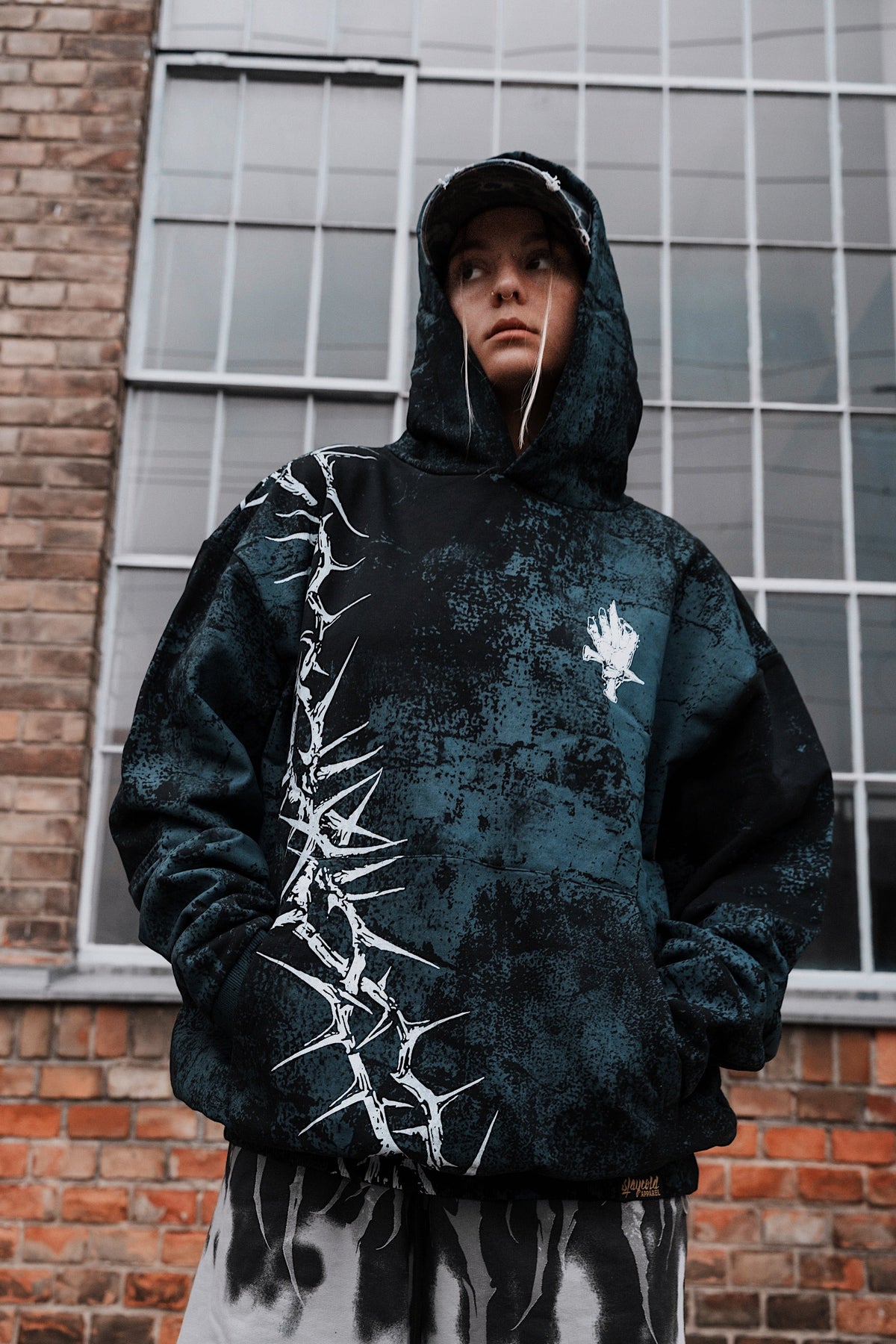 Middle Finger Up (Custom) - Oversized Hoodie (350GSM)