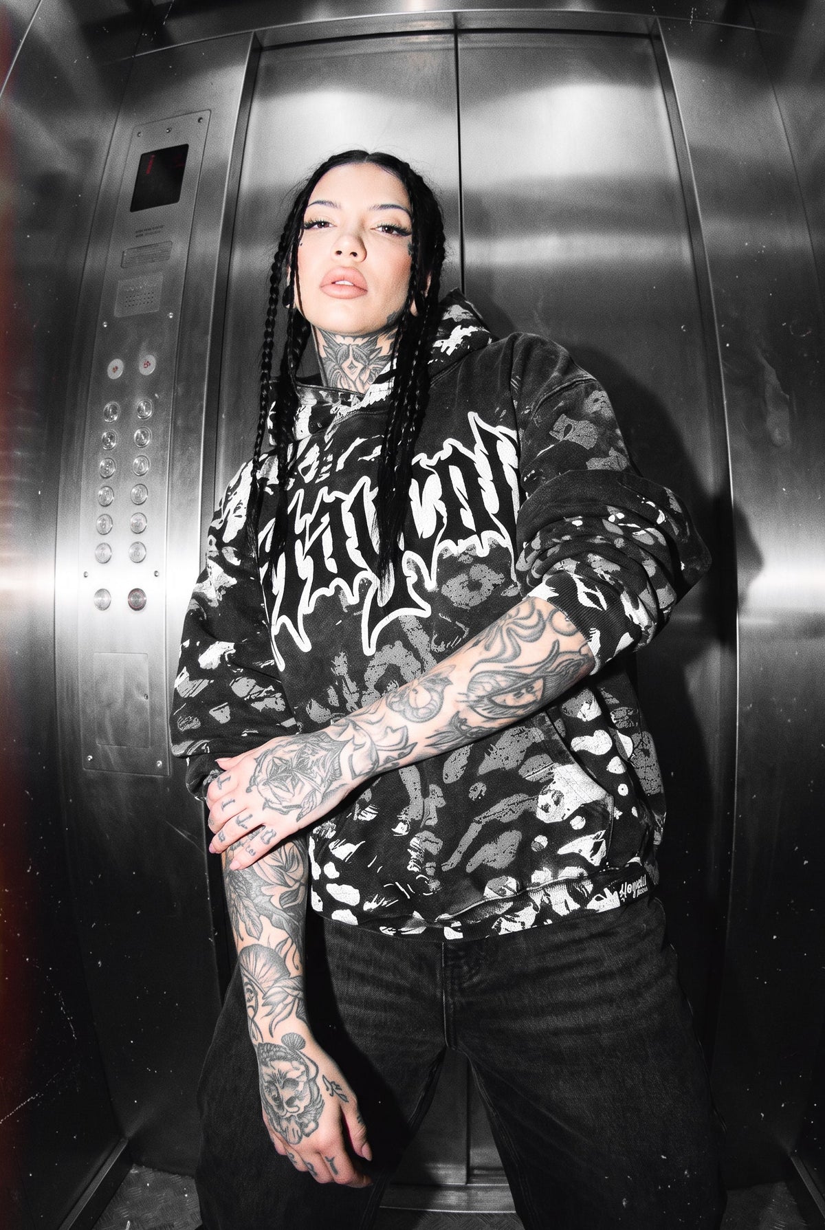 Night Ops (Glow In The Dark) - Heavy Oversized Hoodie (400GSM)