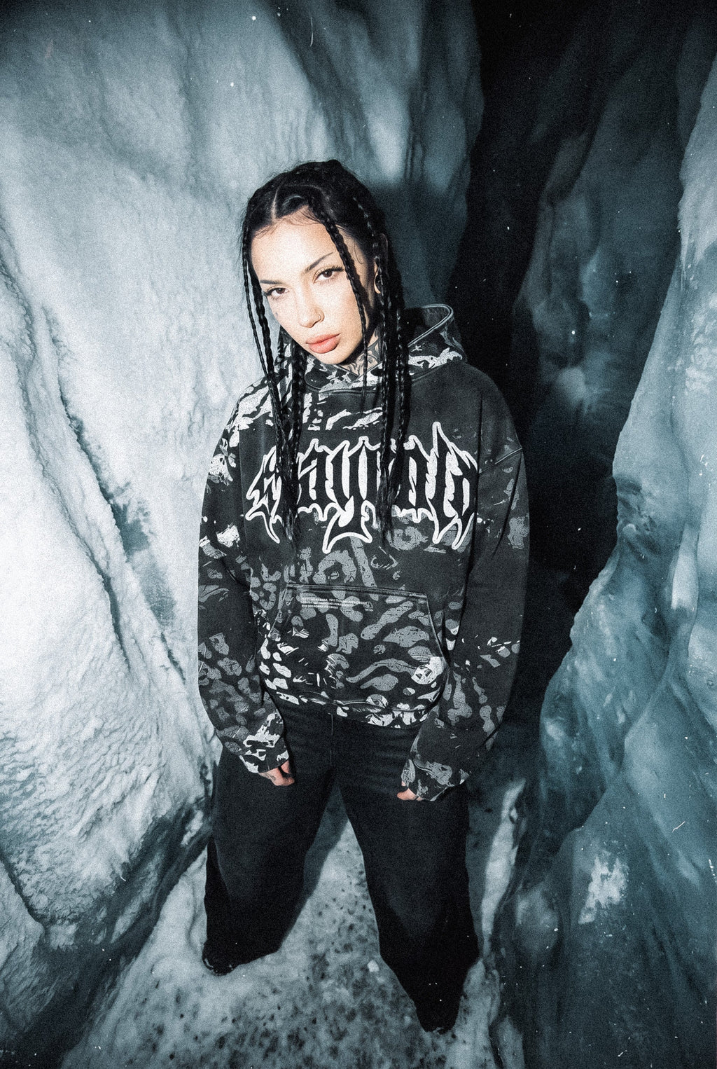 Night Ops (Glow In The Dark) - Heavy Oversized Hoodie (400GSM)