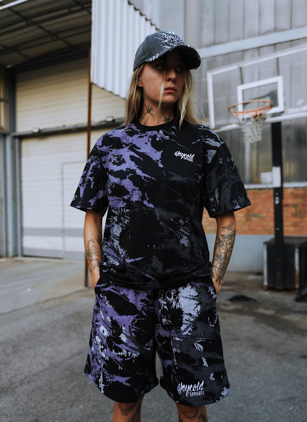 Nightbreed (Purple Tie Dye) - Prime Shorts (350GSM)