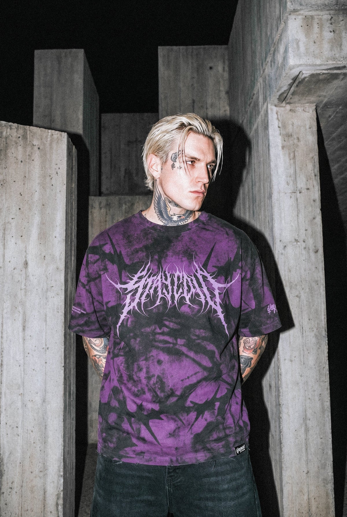 Purple Hazard (Purple) - Oversized T-Shirt (200GSM)