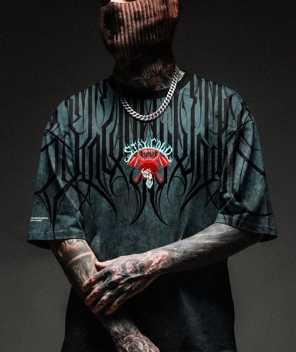 Ravenous (Black Petrol) - Oversized T-Shirt (200GSM)