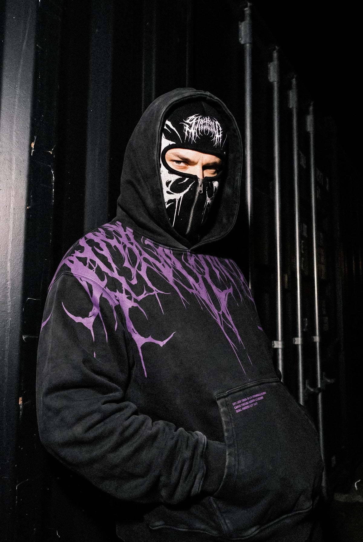 Reign Of Blood (Dark Purple) - Heavy Oversized Hoodie (400GSM)