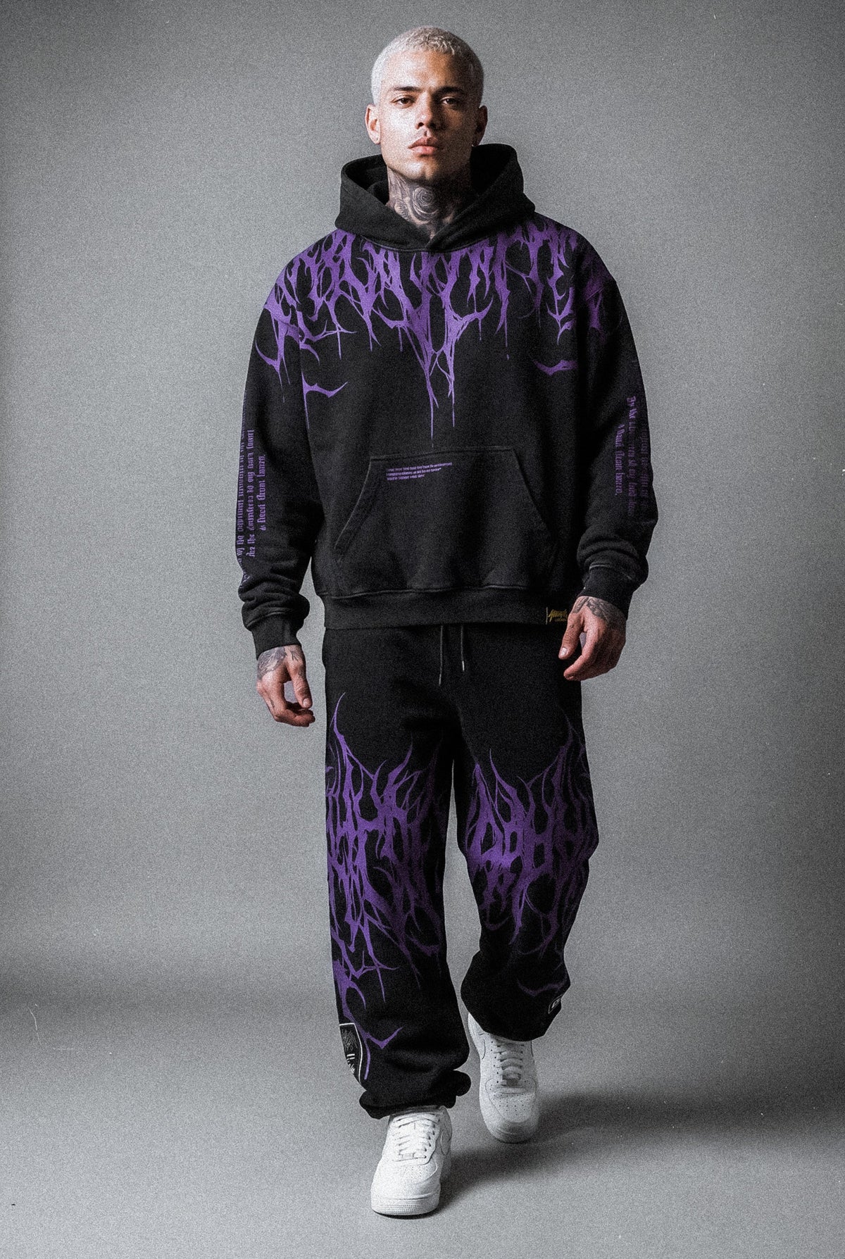 Reign Of Blood (Dark Purple) - Heavy Oversized Hoodie (400GSM)