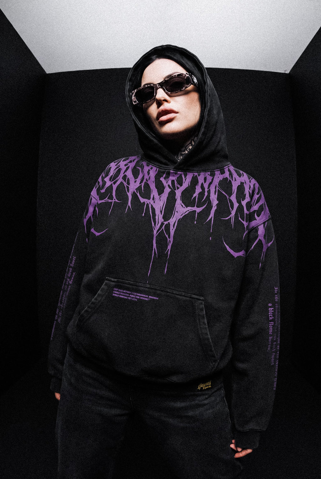 Reign Of Blood (Dark Purple) - Heavy Oversized Hoodie (400GSM)