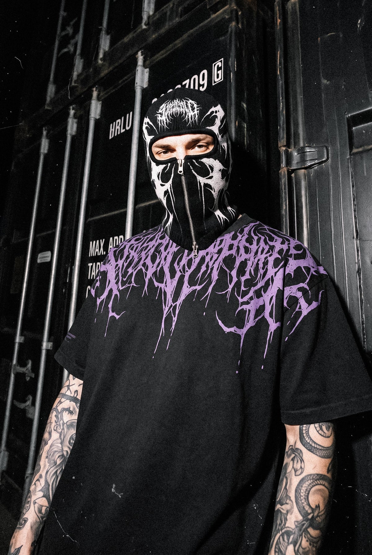 Reign Of Blood (Dark Purple) - Heavy Oversized T-Shirt (250GSM)