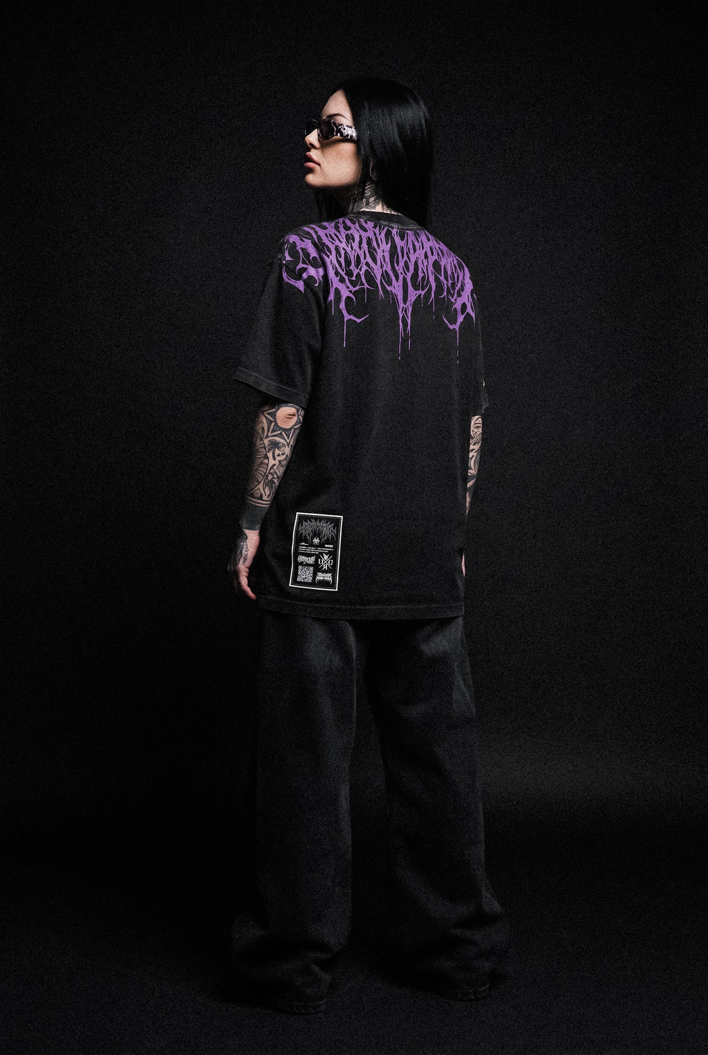 Reign Of Blood (Dark Purple) - Heavy Oversized T-Shirt (250GSM)