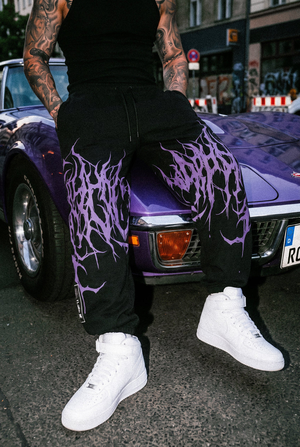 Reign Of Blood (Dark Purple) - Sweatpants (350GSM)