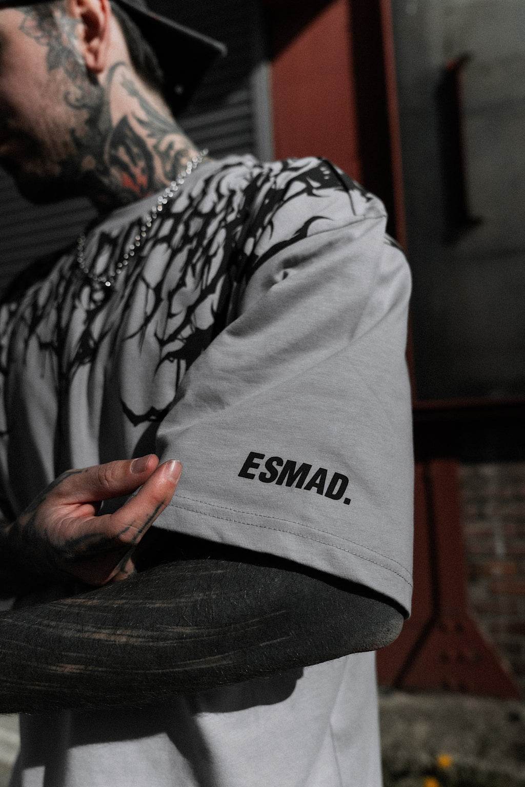 Reign Of Blood (Grey) - Oversized T-Shirt (200GSM)