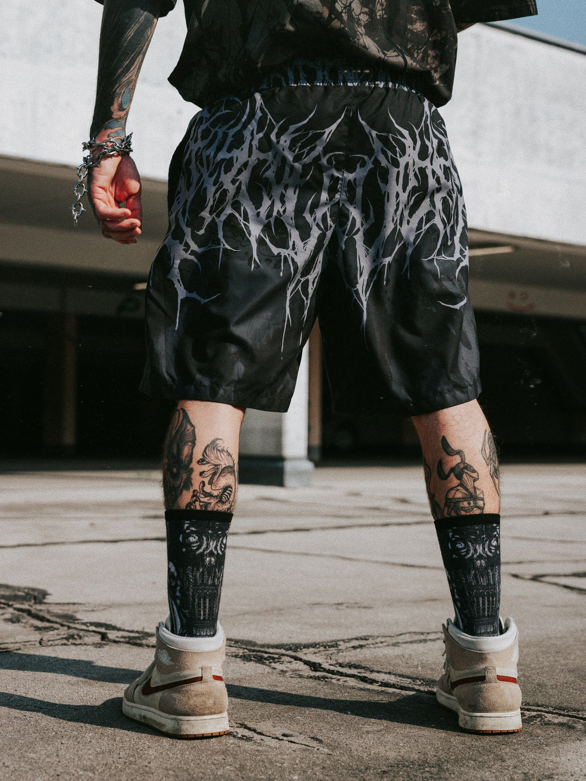 Reign Of Blood (Grey Dye) - Boardshorts