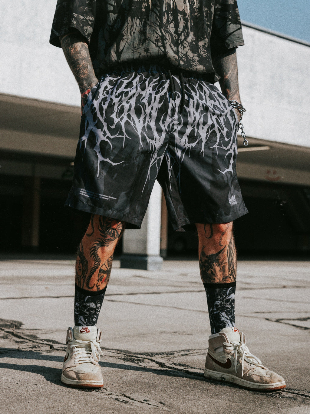 Reign Of Blood (Grey Dye) - Boardshorts