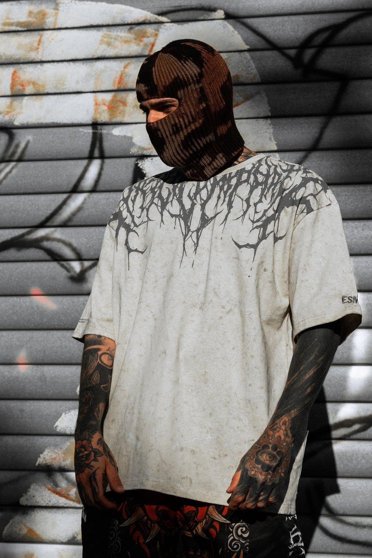 Reign Of Blood (Sand) - Heavy Oversized T-Shirt (250GSM)