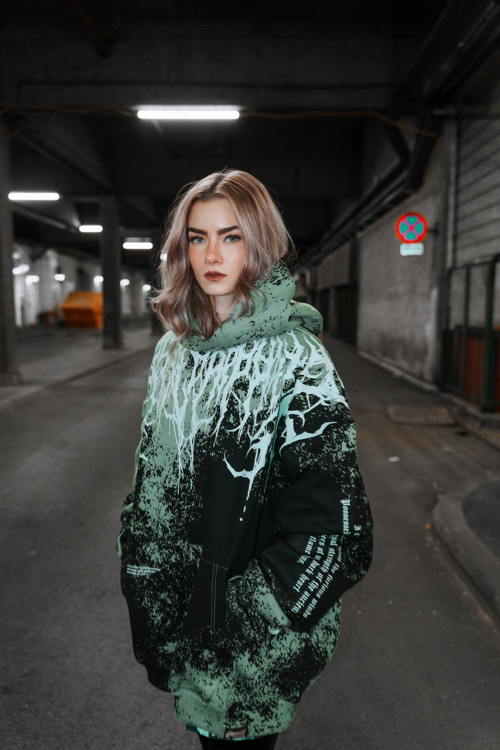 Reign Of Blood (Menthol) - Oversized Hoodie (350GSM)