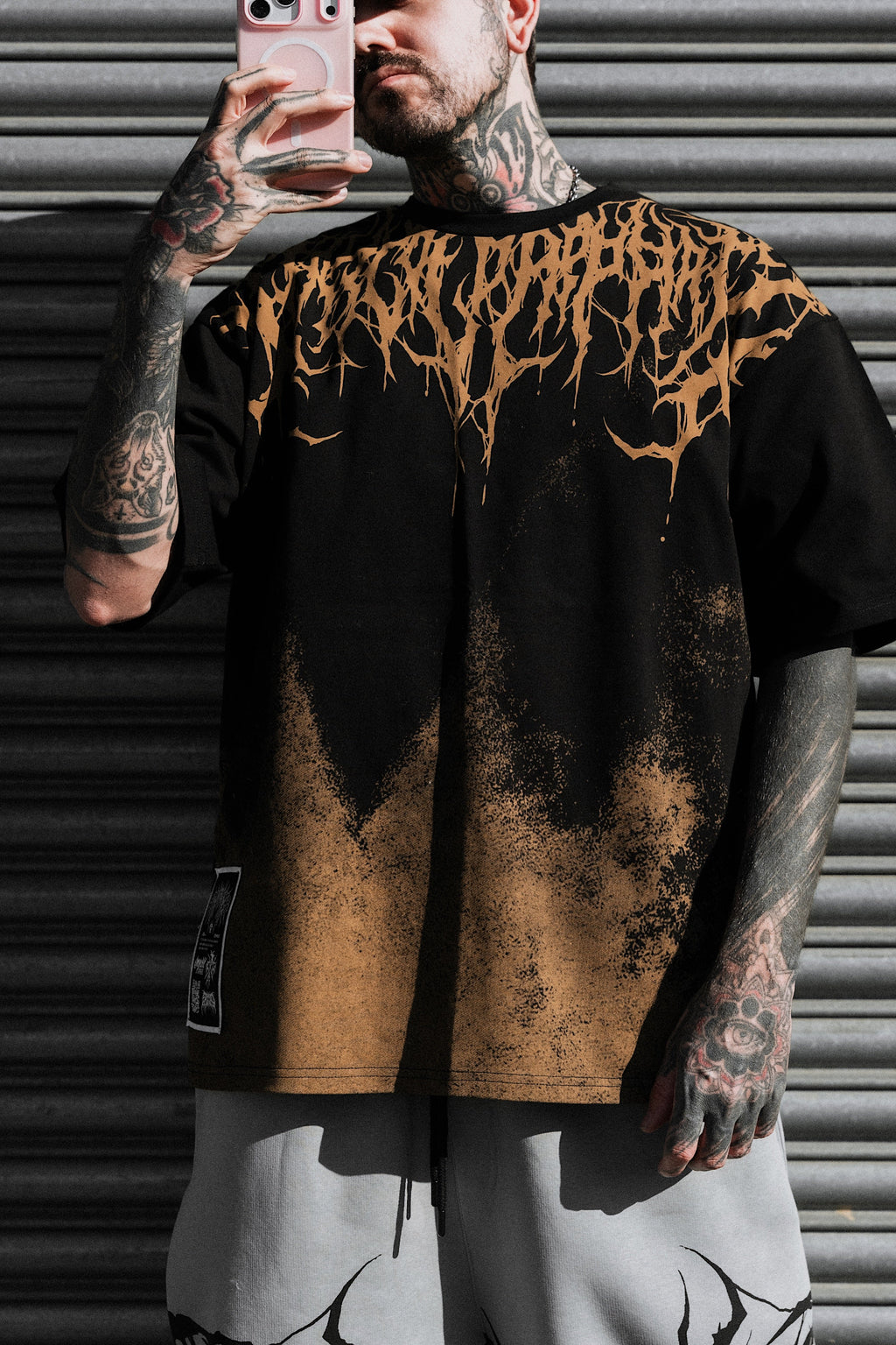Reign Of Blood (Ocker) - Oversized T-Shirt (250GSM)