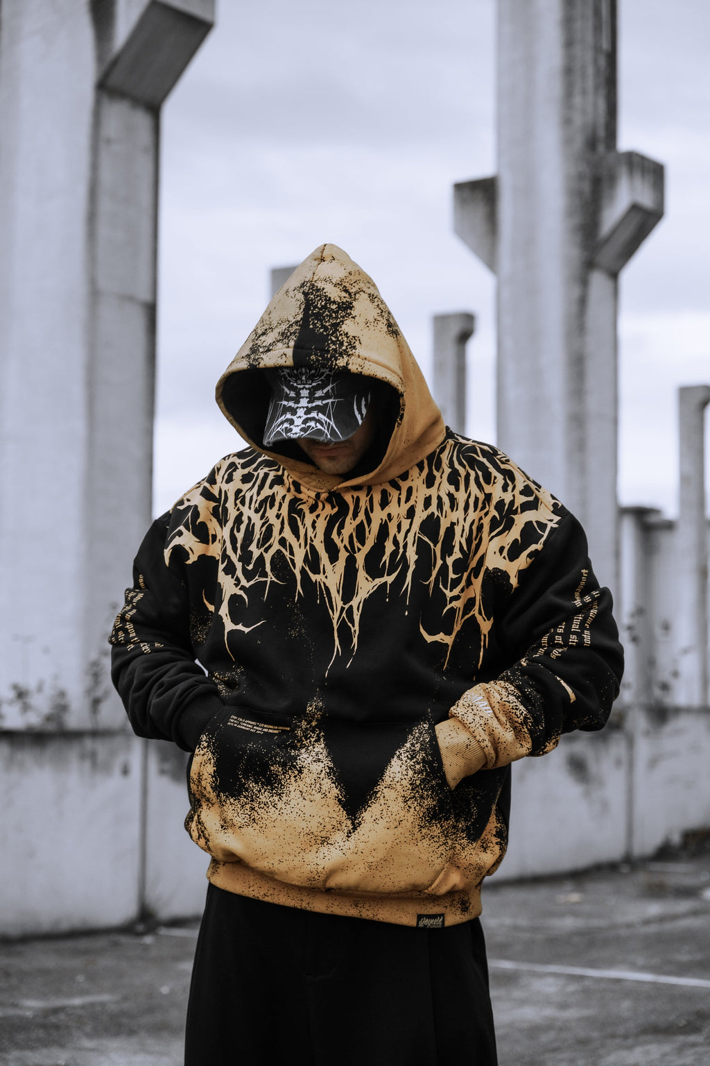 Reign Of Blood (Ocker) - Oversized Hoodie (350GSM)