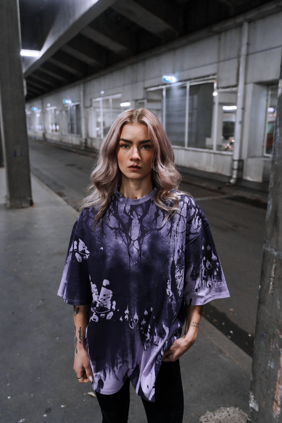 Reign Of Blood (Purple) - Oversized T-Shirt (200GSM)