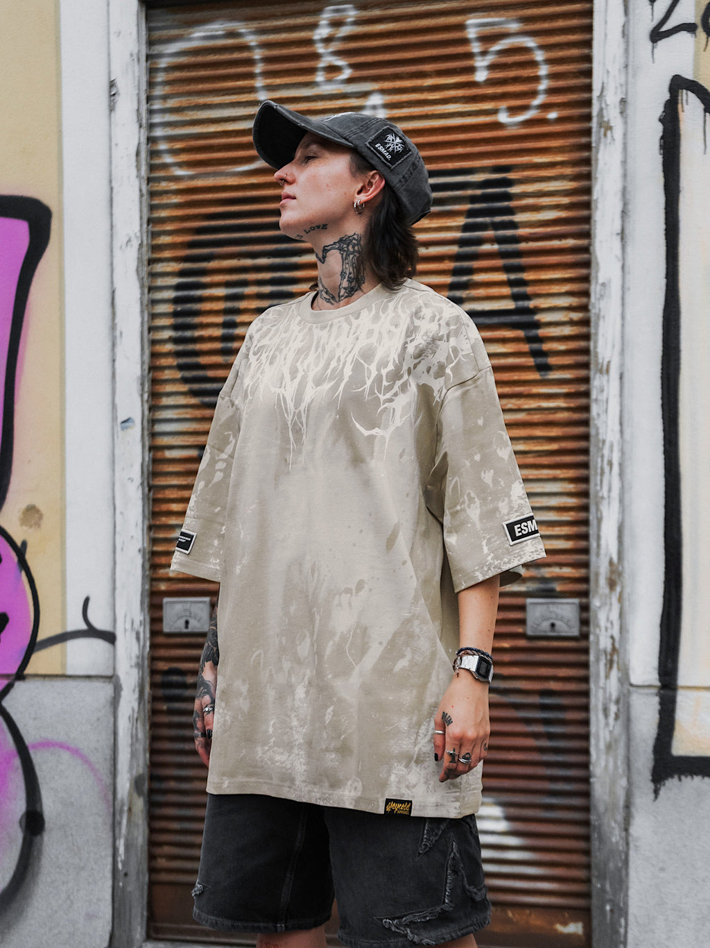 Reign Of Blood (Dirty Sand) - Heavy Oversized T-Shirt (250GSM)