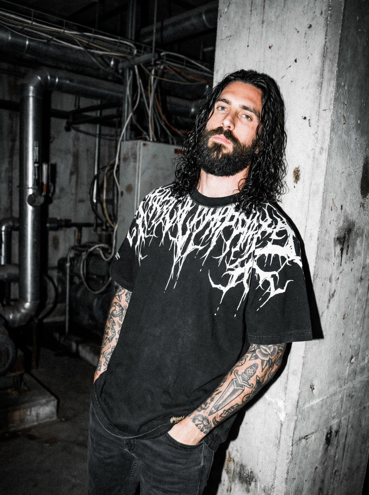 Reign Of Blood (White) - Heavy Oversized T-Shirt 250GSM