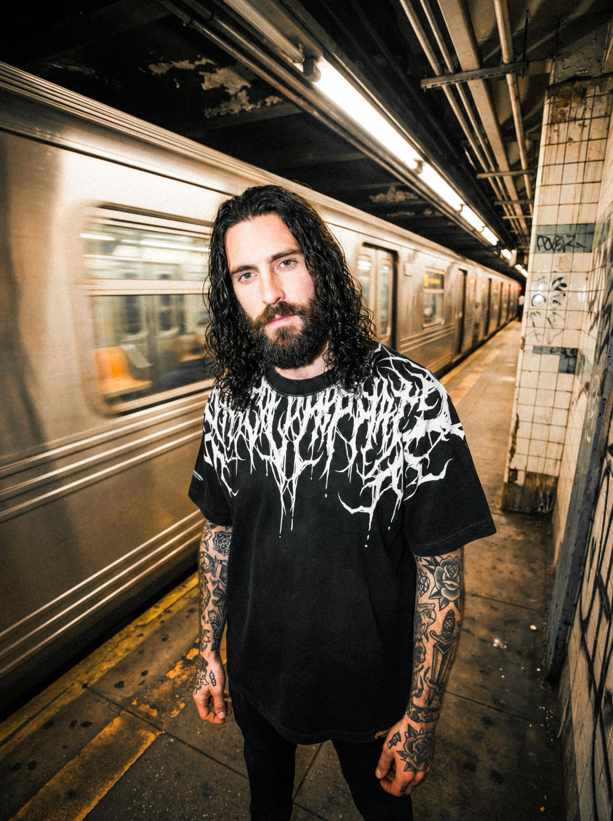 Reign Of Blood (White) - Heavy Oversized T-Shirt 250GSM