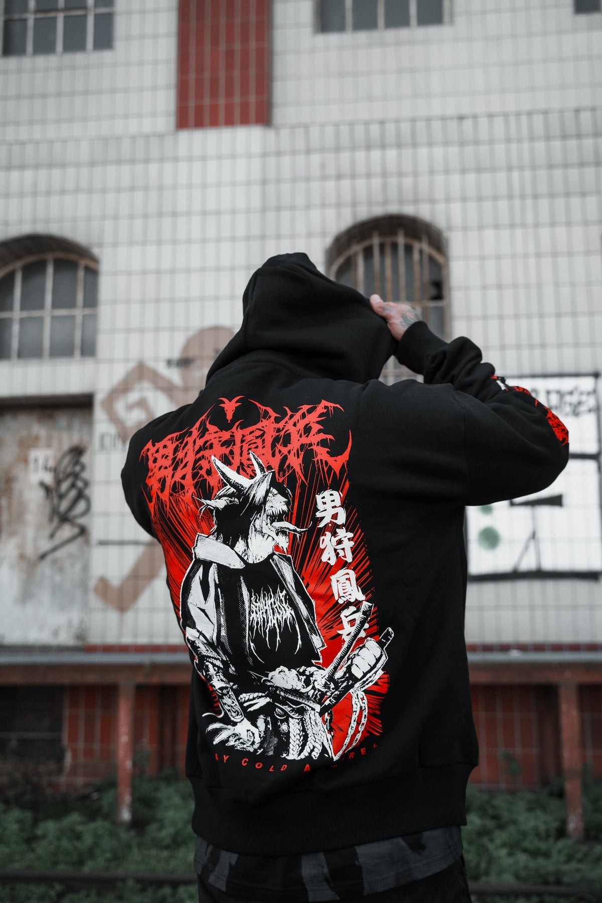Samurai Demon - Oversized Hoodie
