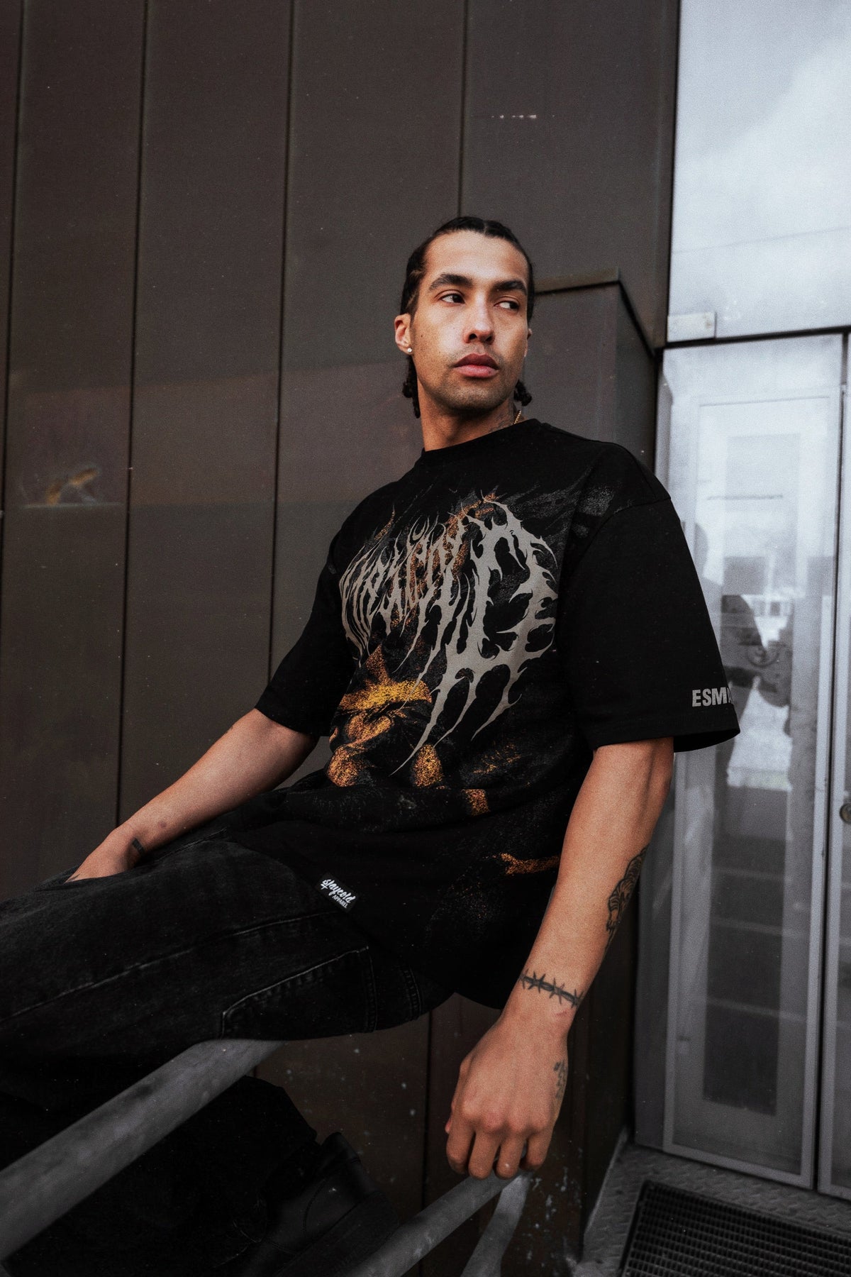 Skinwalker (Black) - Oversized T-Shirt (200GSM)